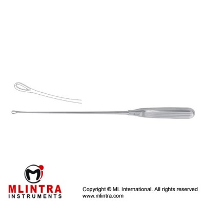 Sims Uterine Curette Blunt - Rigid - Fig. 16 Stainless Steel, 35 cm - 13 3/4" Width 40 mm Sims Uterine Curette Blunt - Rigid - Fig. 16 Stainless Steel, 35 cm - 13 3/4" Width 40 mm